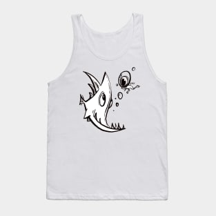 Crazy fish and frog Tank Top